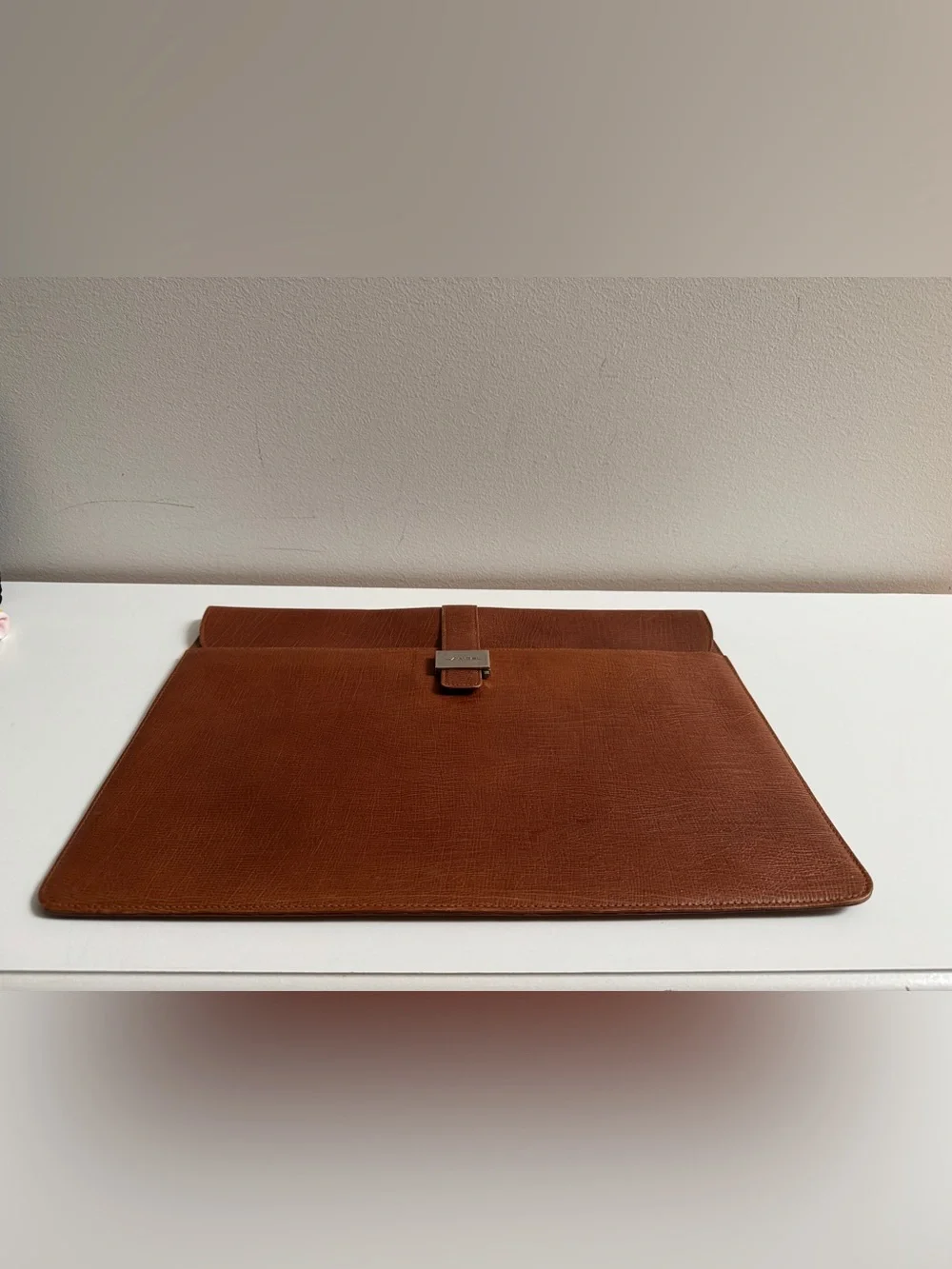 Vintage Lancel Leather Envelope Folder.